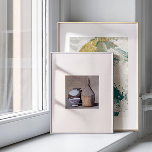 精选窄边铝合金相框简约海报外框框A4画框拼图挂墙A3装裱定做