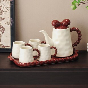精选陶瓷水具套装礼物家用乔迁新居结婚高级感水杯茶壶茶杯新婚礼