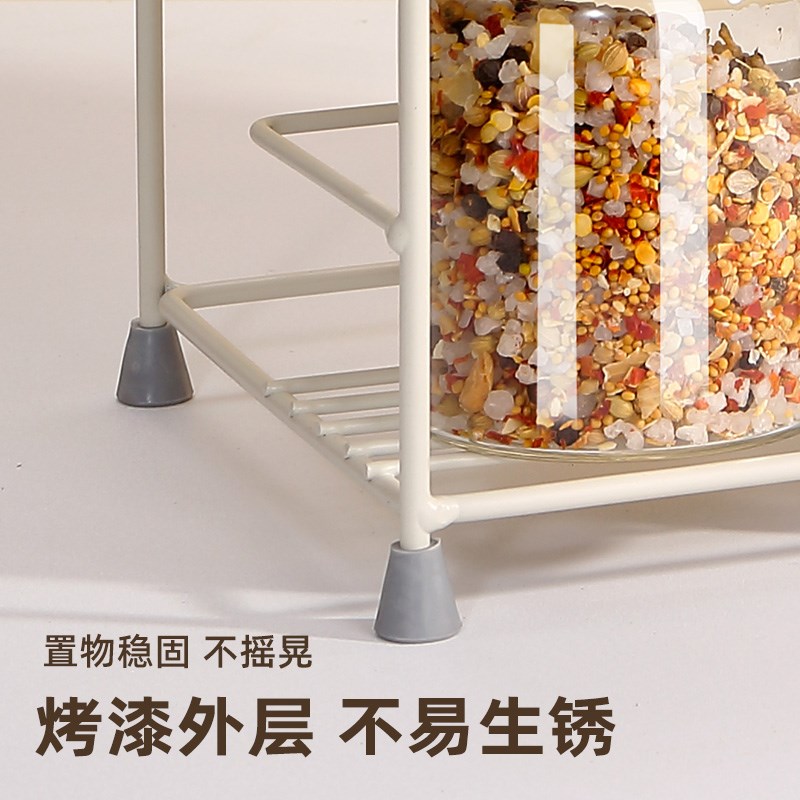 调料盒套装家用组合玻璃瓶盐罐佐料调料罐收O纳盒调味瓶罐厨房用
