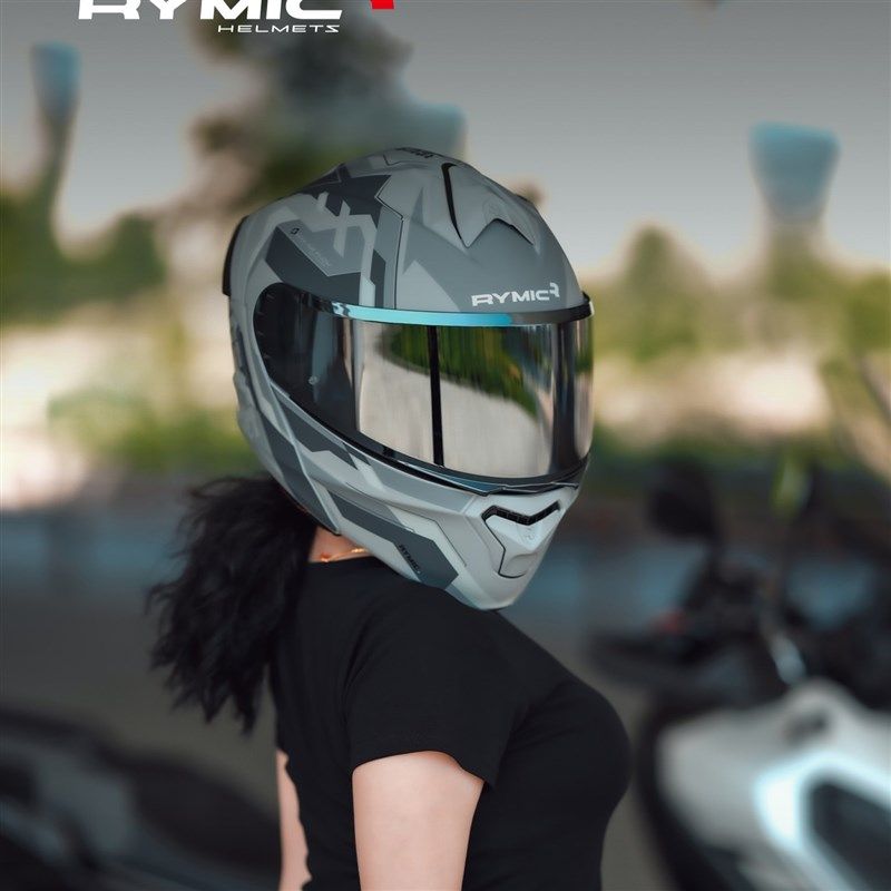 睿觅头盔RYMIC935揭面盔机车摩托车头盔3C认证男女通用四季安全帽