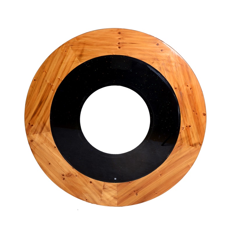 地锅鸡桌面餐桌面圆桌子地锅灶专用开孔饭店O圆形农庄大圆桌面台