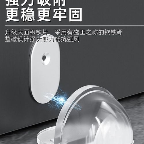 防撞硅胶门挡阻门器家用免打孔透明门碰卫生间强磁门吸创意防撞贴
