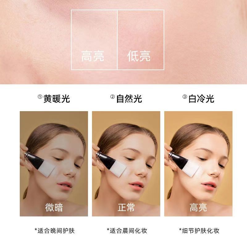 led化妆镜带灯台式桌面大号补光充电梳妆台镜子宿舍网红卧Z室ins