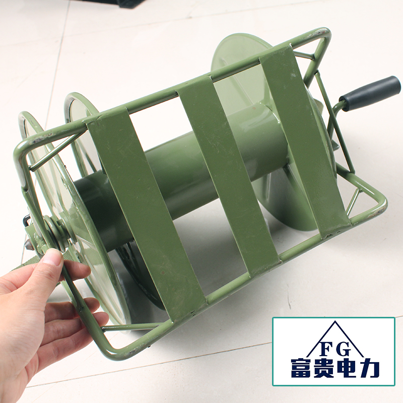 被复线收线车绕线盘放线车电线绕线车放线架部队背负式络车架子