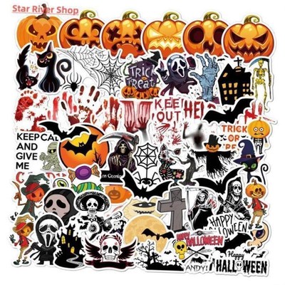 Graffiti Christmas Stickers Halloween Aesthetic Cute Window