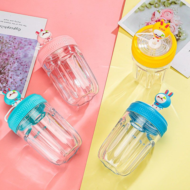 水杯玻璃杯吸管杯定制logo女可爱卡通学生早餐杯牛奶咖啡杯奶茶杯,餐饮具,玻璃杯,淘宝优惠券,粉丝福利购,淘宝优惠卷