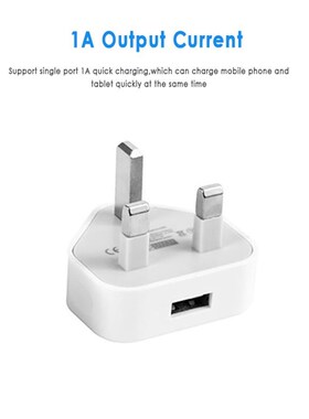Universal UK Plug 3 Pin Wall Charger Adapter With 1/2/3 USB