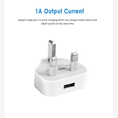 Universal UK Plug 3 Pin Wall Charger Adapter With 1/2/3 USB
