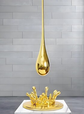 可定制吊装水滴雕塑摆件售楼处展厅大型商场户外室内美陈艺术品