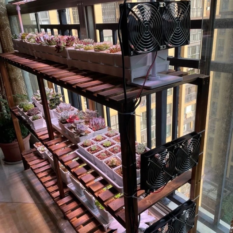 12cm暴力风扇排水冷调速220转24空气G净化多肉鱼缸crbox散热风