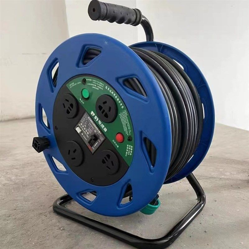 移动绕线盘插座电缆盘带轮电线收接线轴盘带线50米线滚子空盘220V,电子/电工,卷线盘,淘宝优惠券,粉丝福利购,淘宝优惠卷