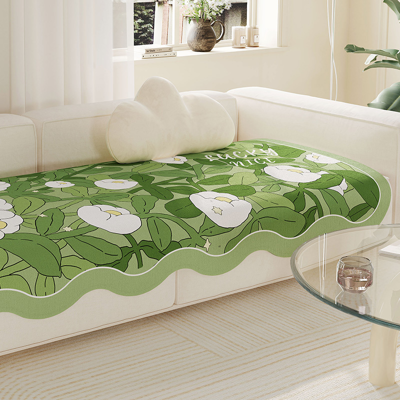 沙发垫四季通用雪尼尔异形坐垫2024F新款防滑高端定制不规则防猫