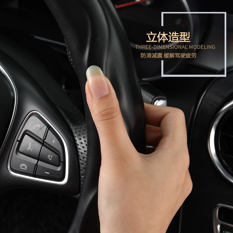 真皮方向盘套2024款202u3新款24四季防滑高端纯手工高级感头层牛