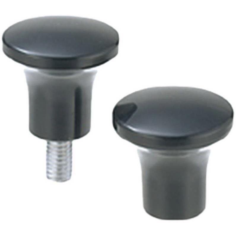 HAQ01 02 03 06 07钢镀铬黑色胶木蘑菇头旋钮怡合达M8蘑菇型把手