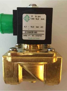 意大利ODE两通常闭电磁阀21H9KB180现货6分AC220V DC24V黄铜丝扣