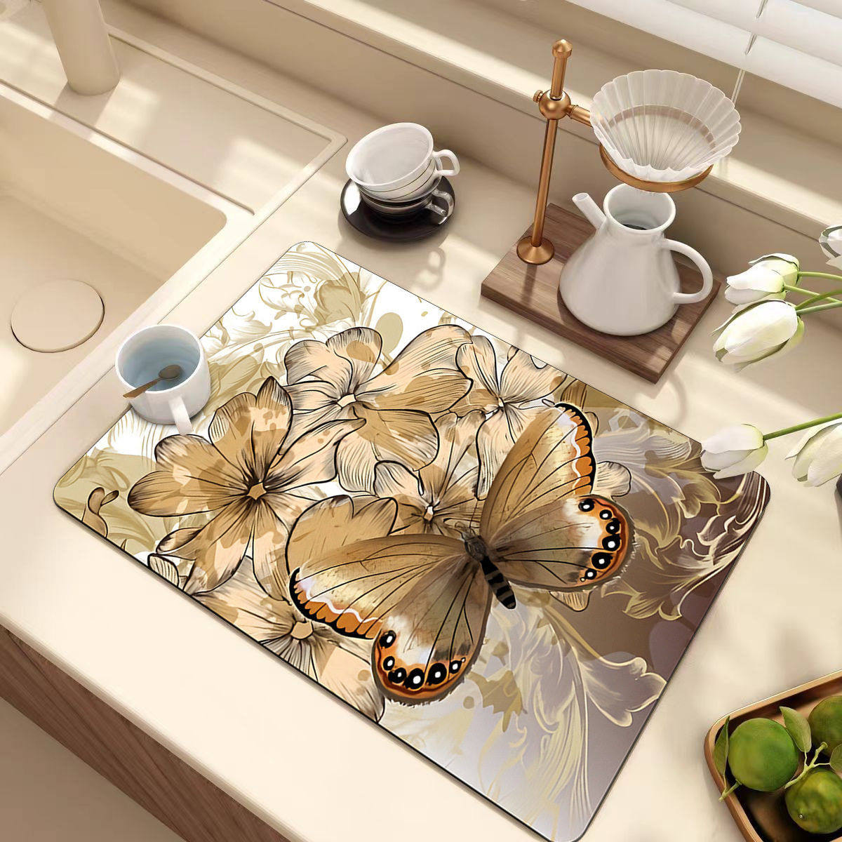 简约硅藻泥沥水垫冰箱微波炉防尘盖布床头柜保护垫免洗防烫餐垫,居家布艺,家用脚垫,淘宝优惠券,粉丝福利购,淘宝优惠卷