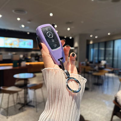 适用奔驰钥匙套E级C级A级A200L包C260L车E300L壳GLC300/GLE/GLA扣