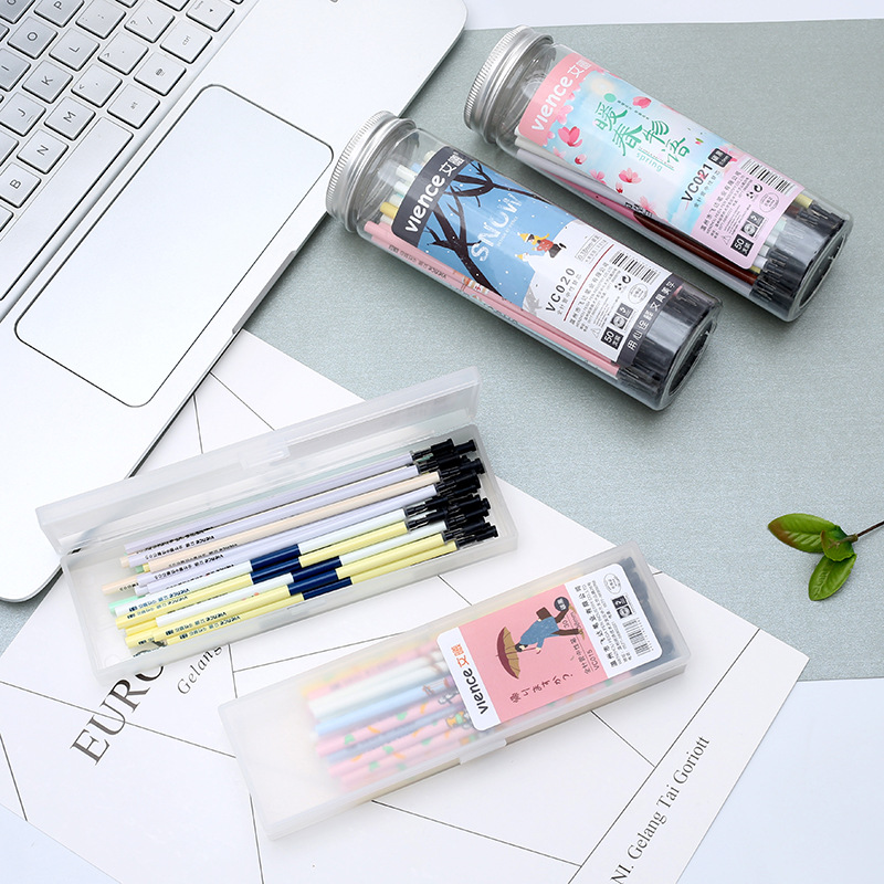 文曦2025新款创意中性笔芯替换装038/05mm书写办公文具持久不断芯