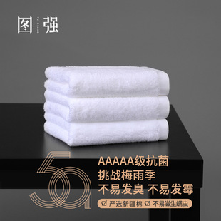 纯棉加厚16支螺旋洗脸白毛巾批发 图强厂家直销星级酒店宾馆毛巾
