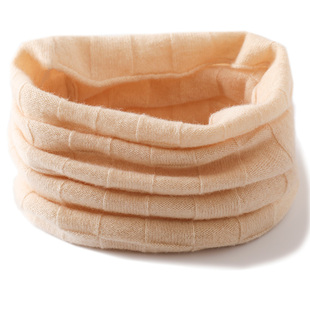 秋冬加厚保暖百搭男女格子商务100纯羊毛围巾脖套围脖纯色假领子