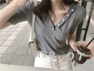 夏季薄款纯棉针织卫衣女连帽五分袖韩版白色帽衫修身显瘦上衣短袖