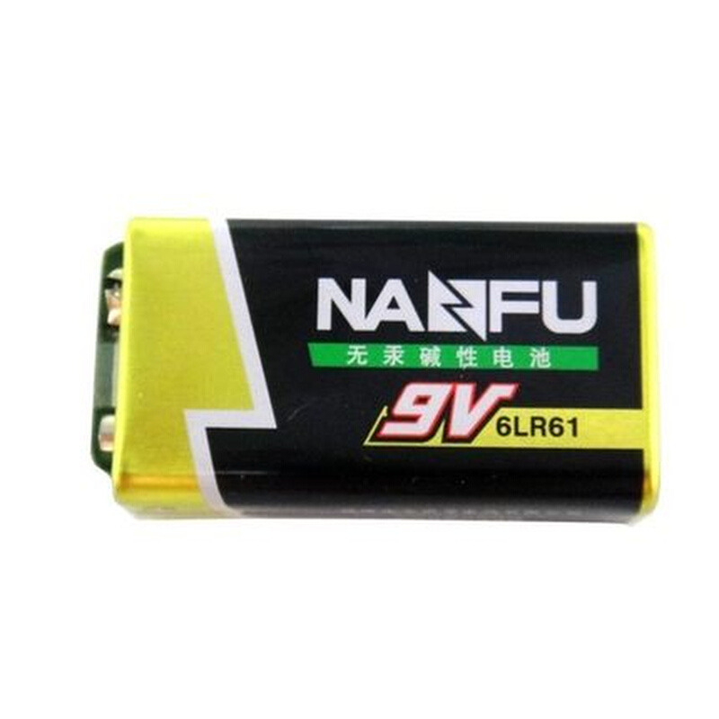 。南孚电池9V碱性电池6LR61聚能环 叠层电池 万能表方块电池 正品