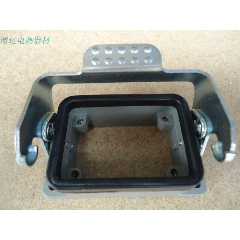 。HDXBSCN西霸士6针矩形重载连接器H6B-AG-LB单扣开孔底痤现货