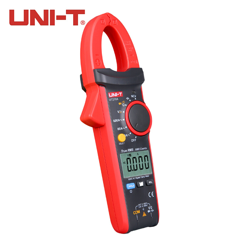 。优利德UT216A/216B/216C数字钳形万用表高精度交直流数显电流钳