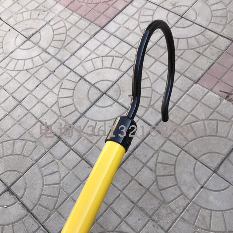 。电缆钩挂杆绝缘拖杆10kv电缆移动钩杆矿山用DL-6kv1米杆长绝缘