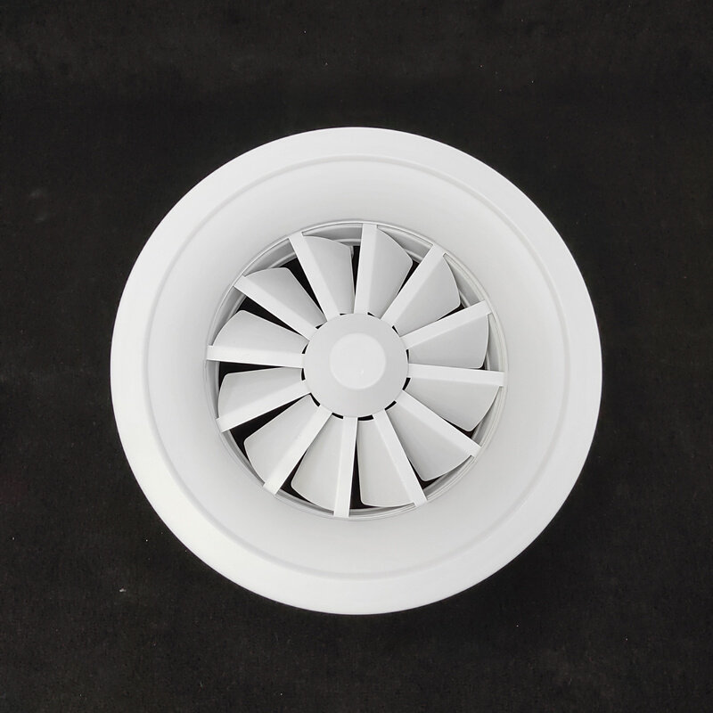 。中央空调冷暖出风口铝合金旋流可调送风新风机系统吊顶排气通风