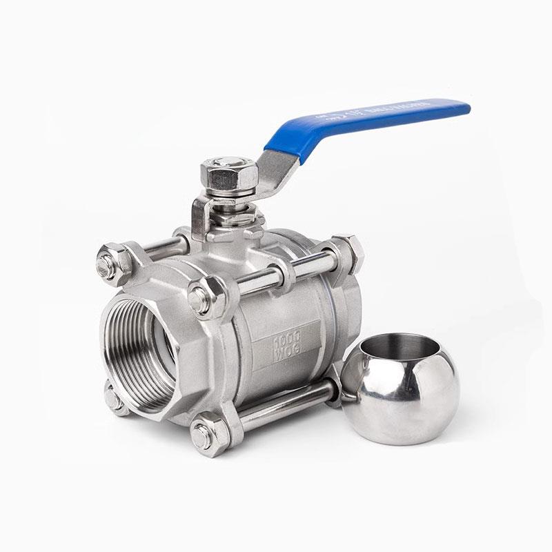 201/304不锈钢球阀三片式球阀焊接球阀丝扣球阀三片式丝扣球阀4分