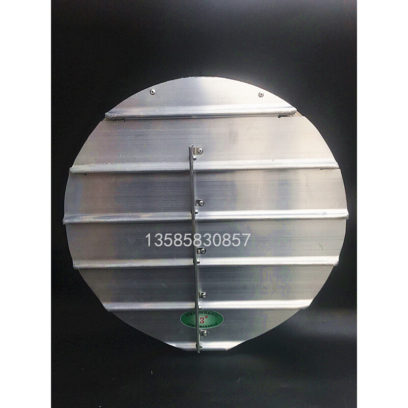 。圆形轴流风机百叶窗风机室外防雨防护罩铝合金联动自垂连动百叶