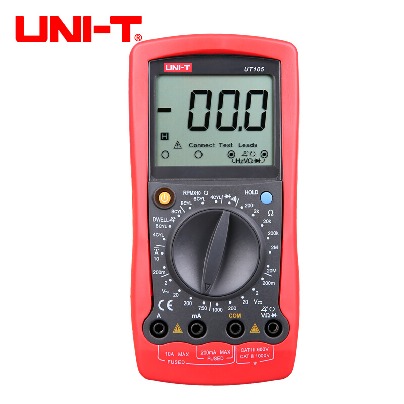 。优利德UT105/UT107/UT109数字万用表汽车维修专用表多功能数显