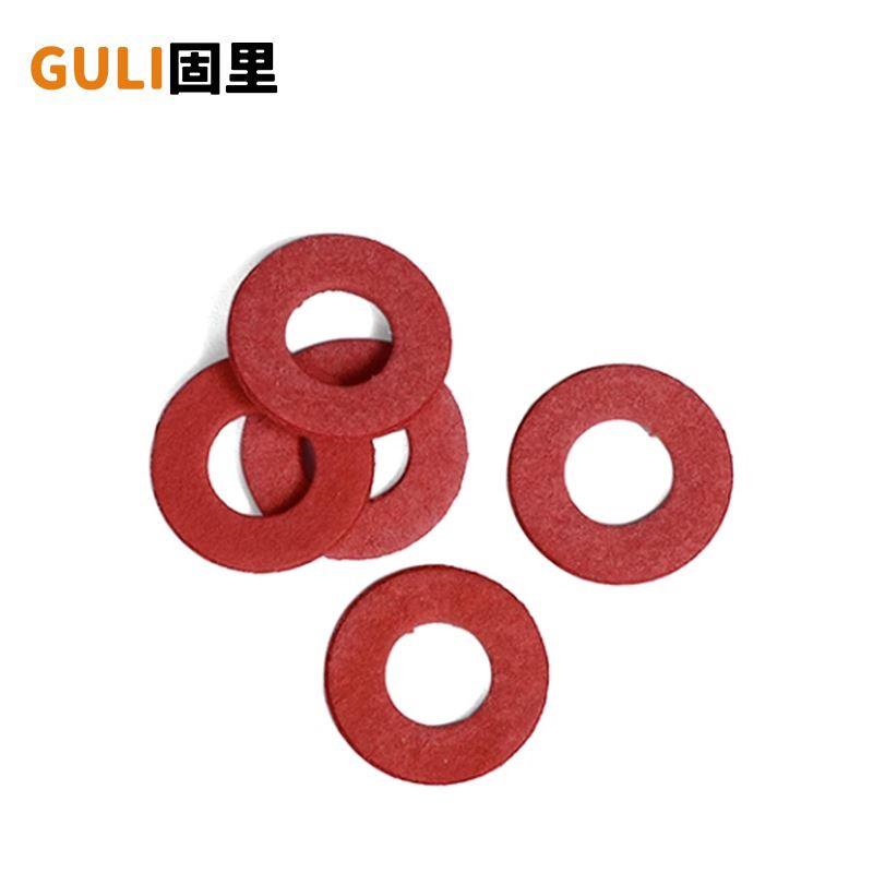 快巴红介子平垫片圆形绝缘红纸垫圈红钢纸国标M2/M3/M4/M5/M6/M8