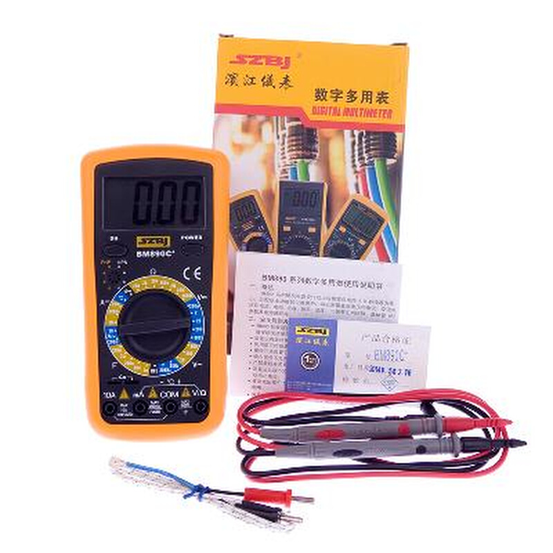 热销。滨江带温度测量BM890C+数字万用表全程防烧 电源自动关机