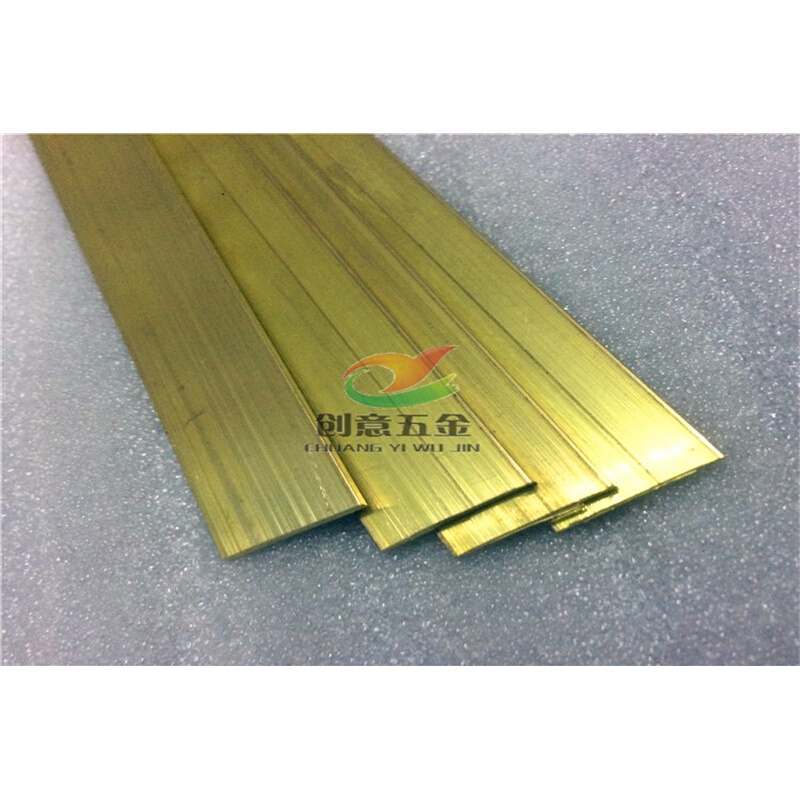 。H59黄铜排 黄铜方棒 扁条 铜块diy 接地铜排 1 2 3 5 6 10 -40M