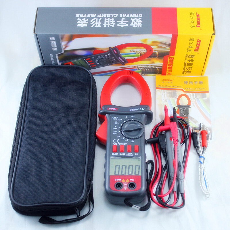 。直销滨江BM803A+交直流钳形万用表 1000A真有效值数字钳形电流