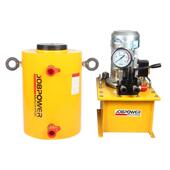 200 液压千斤顶电动分离式 100 500吨立顶液压 空心矮小薄型20