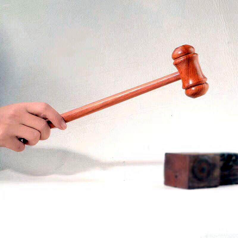 红木按摩捶法官锤花梨实木敲背保健康复敲击关节穴位肌肉一锤定音