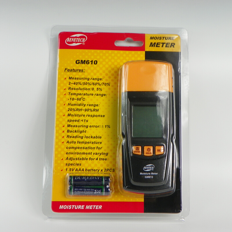 。促销标智水分仪GM610木材水分仪 木质地板水果蔬菜水分测试检测