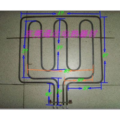 。烤箱烤炉高温发热管/电热管/加热管220V /2200W二条一组