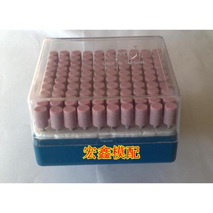 火石仔抛光打磨头 雕刻磨头 砂轮磨头圆柱型  D4 5 6 8-12*3柄