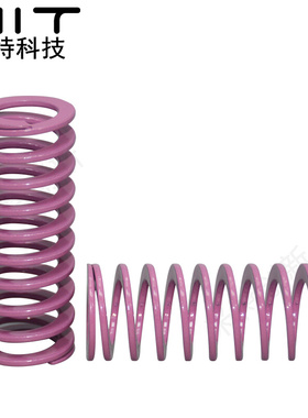 。SWC紫色头盔模具矩形螺旋弹簧高压缩量合金钢冲压模塑胶弹簧