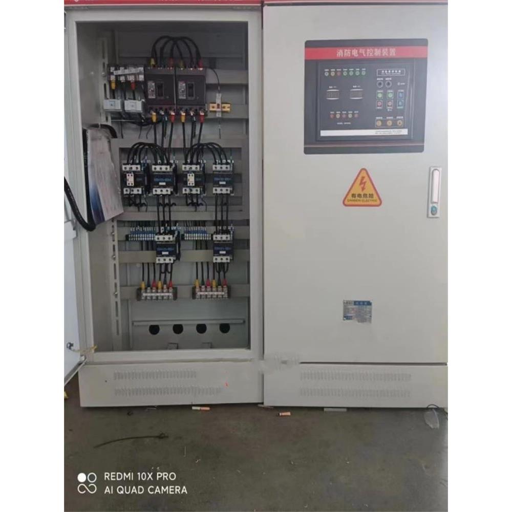 新疆消防水泵控制柜消火栓喷淋泵控制柜IP55机械应急双电源变频巡