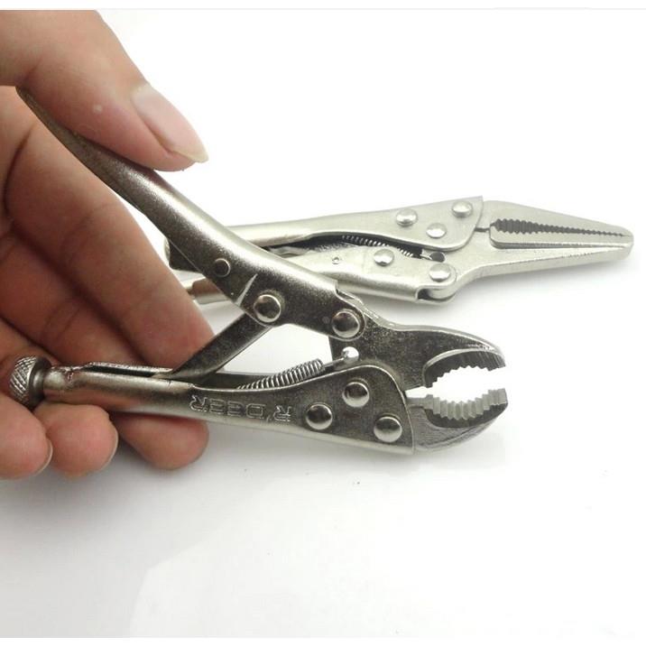 两把装飞鹿 大力钳 5寸迷你紧固钳 握紧钳 125mm大力钳 RT-R05
