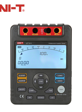 。优利德UT511/512/513/A绝缘电阻测试仪数字兆欧表绝缘摇表5000V