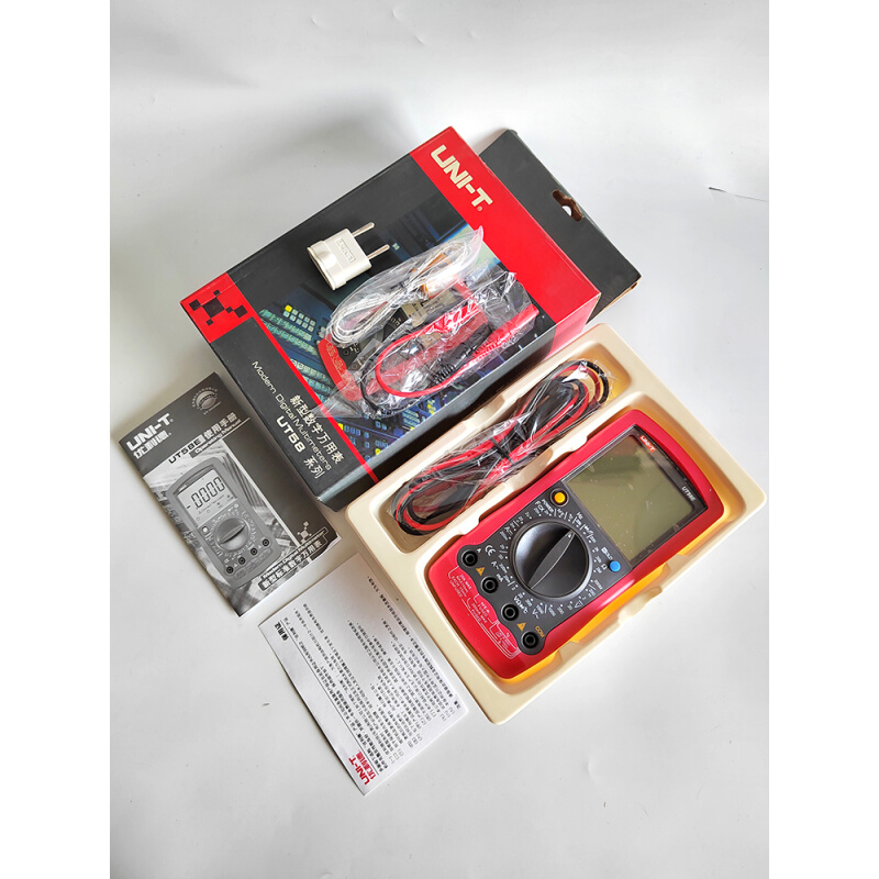 。高精度四位半优利德数字万用表UT58E温度万能表防烧多功能大屏