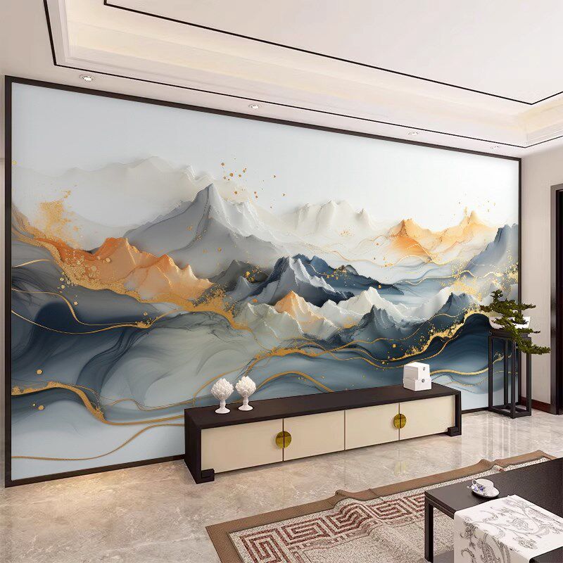 欧式立体感抽象艺术人物壁画客厅电视背景墙卧室墙纸酒店装修墙布