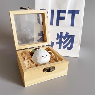 手工木雕哇啦哇啦钥匙扣编织挂件书包汽车钥匙挂饰送朋友生日礼物
