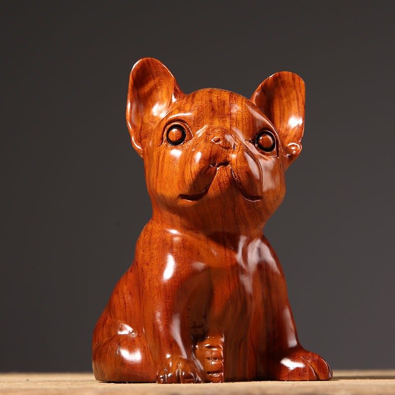 花梨木雕狗摆件动物十二生肖狗家居客厅酒柜办公室装饰红木工艺品,家居饰品,装饰摆件,淘宝优惠券,粉丝福利购,淘宝优惠卷
